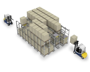 Drive-Through Racking High-density Storage Solution Designed for High-turnover Products