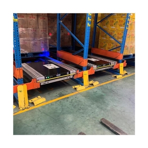 Blue Orange Customizable Colors Industrial Stacking Racks Heavy Duty Steel Pallet Rack System Warehouse Storage Shuttle Racking