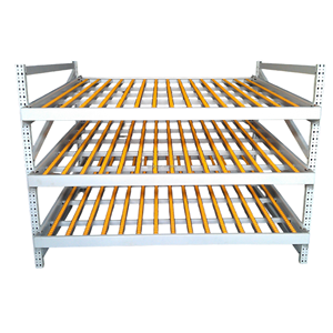 AOCHEN Collapsible Powder Coated Mobile Gravity Pallet Roller Steel Rack