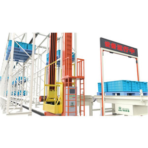 Automated Storage and Retrieval System with Stacker Crane and Steel Racking System