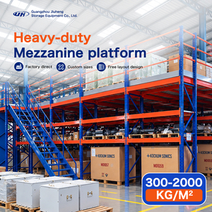 Customized Heavy Duty Steel Mezzanine Floor Rack Warehouse Storage Platform Multi Level Industrial Shelving System Manufacturer