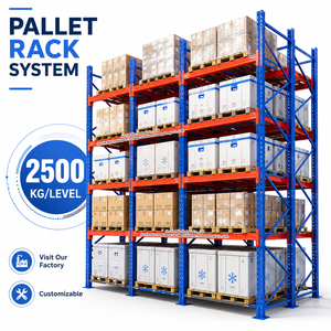 Heavy Duty Pallet Rack Warehouse Storage Racking System 2500kg Per Level