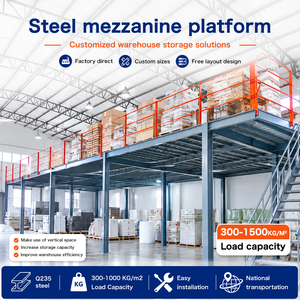 Customized Steel Mezzanine Warehouse Storage Rack Heavy Duty