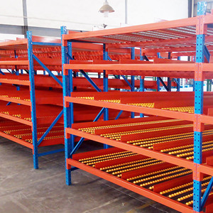 Metal Storage Carton Flow Shelves for Industrial Warehouse Roller Picking Equipment Racks System